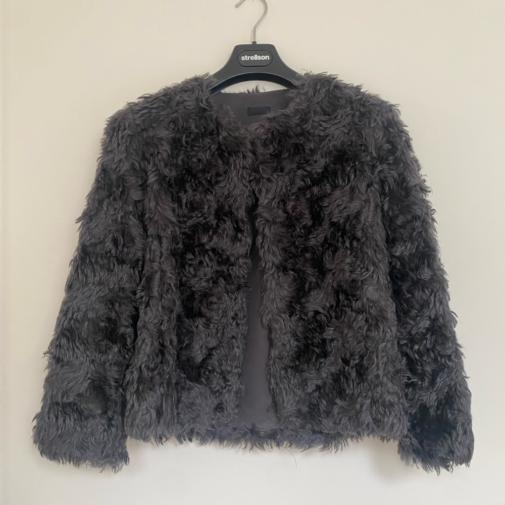 Wren 100% Mohair Wool Shaggy Cropped Jacket